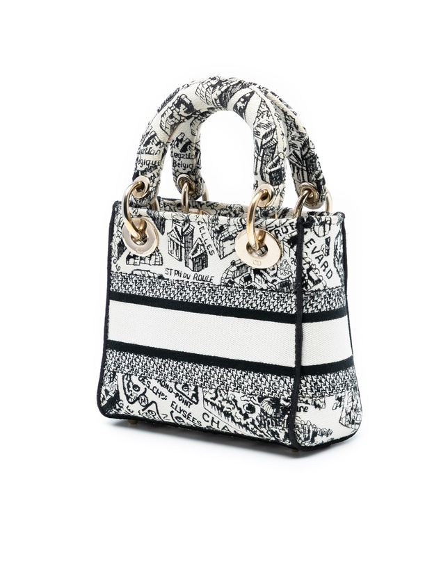 Pre-Loved by Azura Reborn - Pre-Loved Mini Embroidered Canvas Plan de Paris Lady D Lite