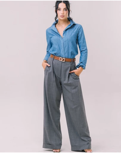 Youmsara - The Valenza Wool–Silk Trouser