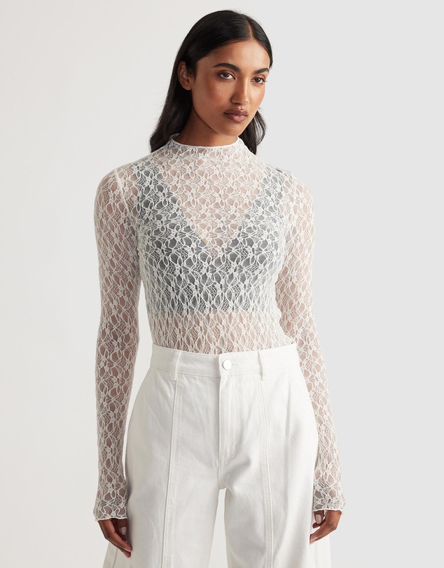 Decjuba - Amber Lace Long Sleeve Top