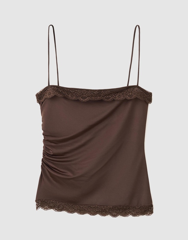 M.N.G - Fitted Top with Lace Detail