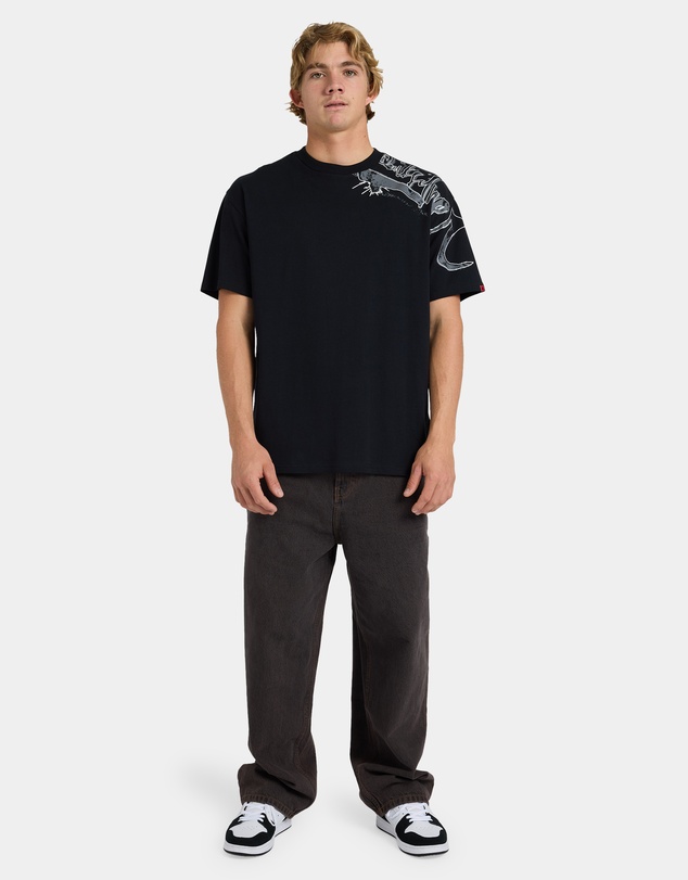 Quiksilver - Mens YG Scrawled Oversized T-Shirt