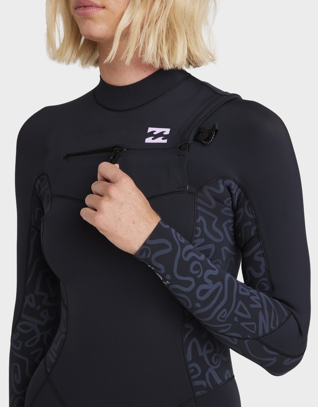 Billabong - Womens 4/3mm Synergy Natural Chest Zip Wetsuit