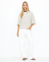 Dazie - Serve Stripe T-Shirt