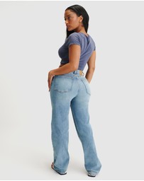 Cotton On - Curvy Stretch Straight Jeans