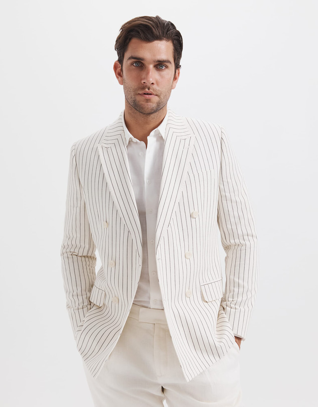 SABA - Harrison Stripe Linen Blazer