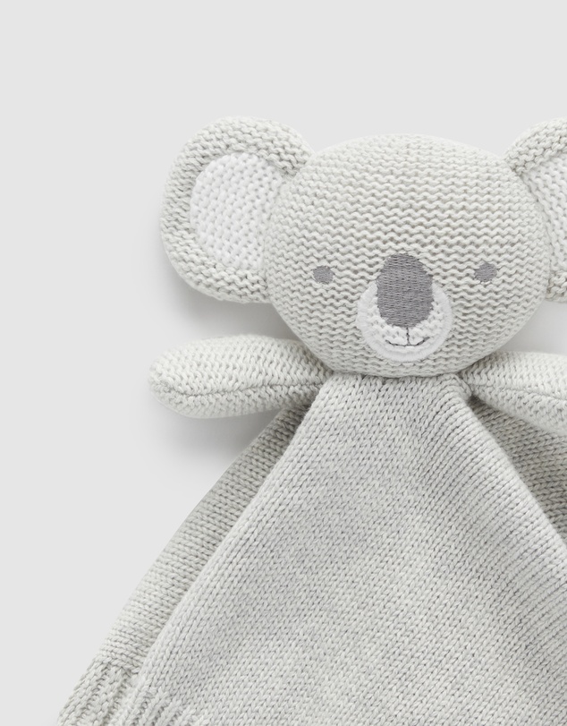 Purebaby - Knitted Koala Comforter-Babies
