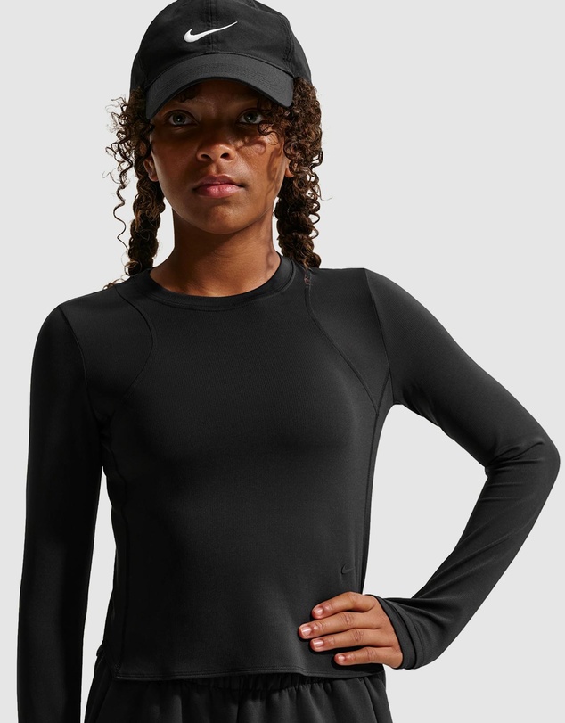 Nike - MAVN Dri-FIT Ribbed Long-Sleeve Top - Teens