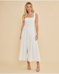 Amelius - Lucie Buttoned Midi Dress