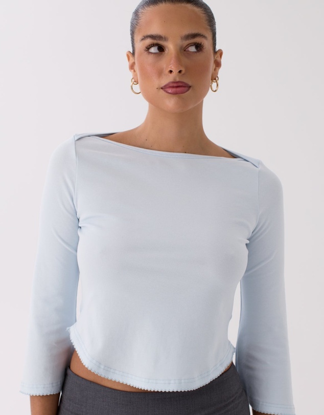 Style Addict - Lola Top - Baby Blue