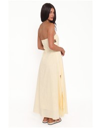 Petal & Pup - Cyrus Strapless Maxi Dress - Butter Yellow