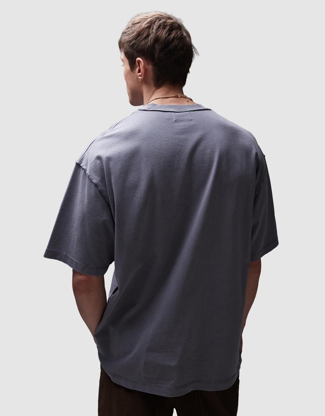 Topman - Extreme Oversized Washed Raw Seam Detail T-Shirt