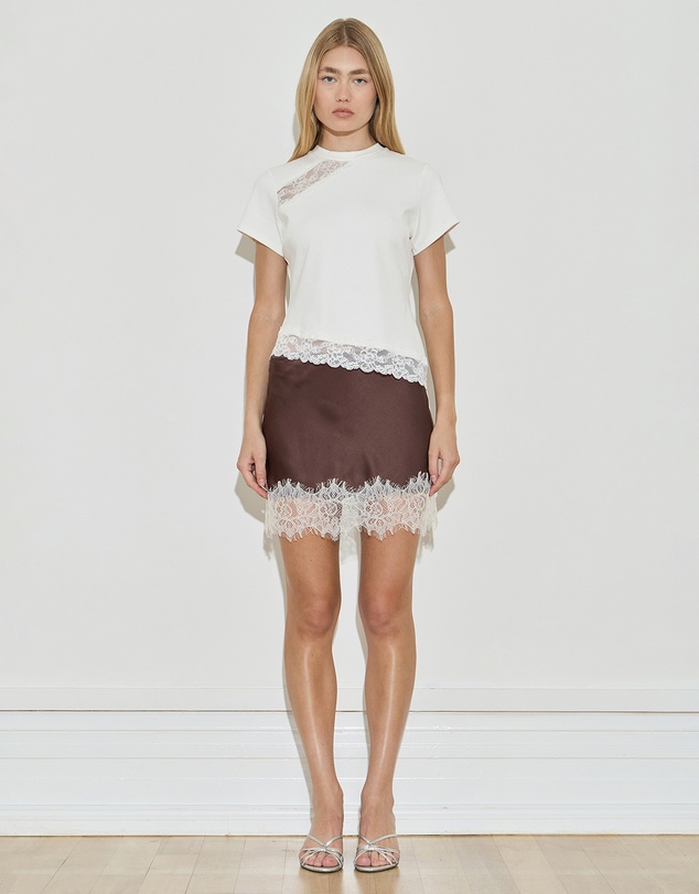 Maison Essentiele - Silk Lace Mini Skirt
