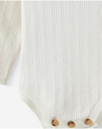 Cotton On Kids - Organic Blend Knit Long Sleeve Bubbysuit