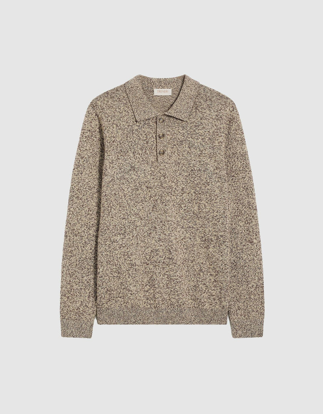 Trenery - Cotton Speckle Knit Polo