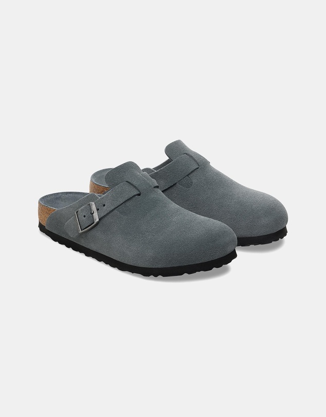 Birkenstock - Boston SFB Tonal Footbed Suede Leather Narrow - Unisex