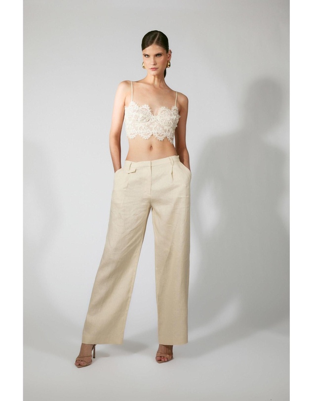 Bardot - Geordy Hipster Linen Pant
