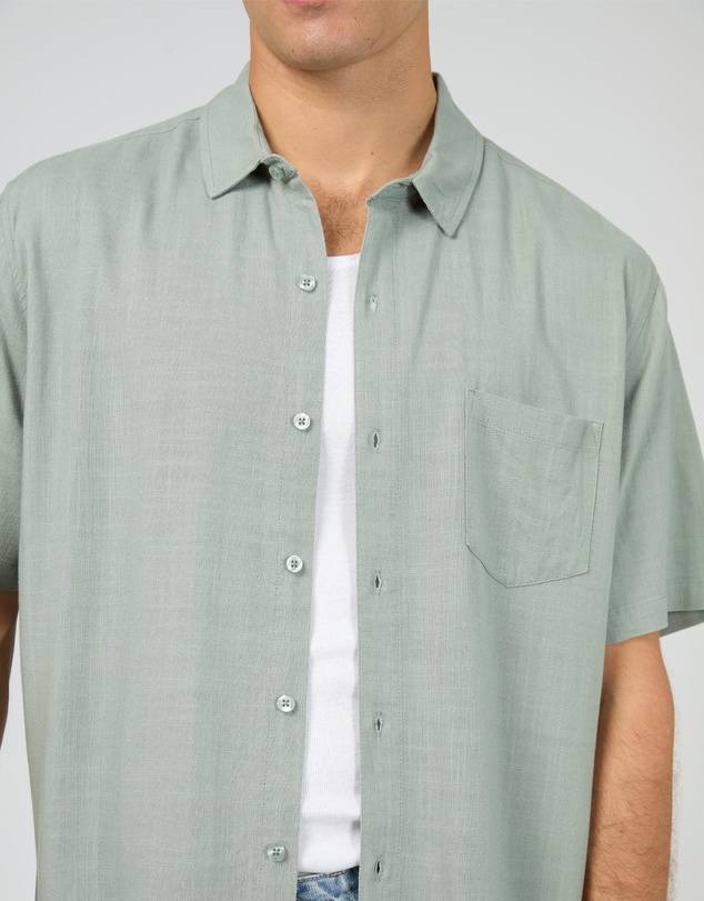 Silent Theory - Textured Linen SS Shirt