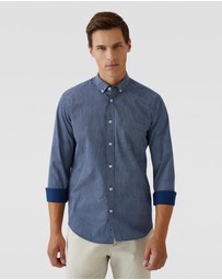 Oxford - Stratton Printed Cotton Shirt