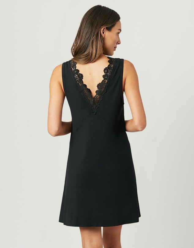UNE PIECE - Lace Trim Modal V-Neck Nightie