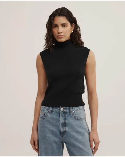 Witchery - High Neck Open Back Knit