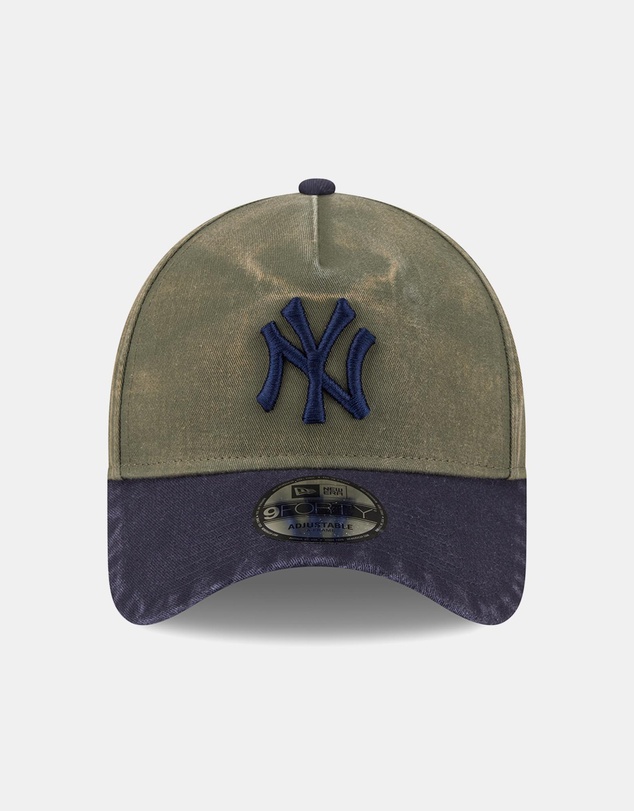 New Era - New Olive Navy Wash 9FORTY A-Frame New York Yankees Cap