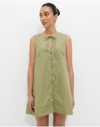 Calli - Poplin Swing Mini Dress