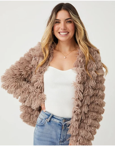 Esther & Co - Ophelle Jacket - Mocha