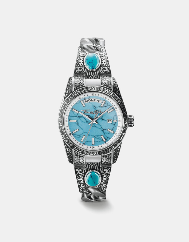 THOMAS SABO - Women's Western-Style Watch with Turquoise, Stainless Steel