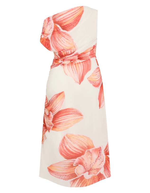 City Chic - Plus size Sunset Orchid Off Shoulder Maxi Dress - lemon creme