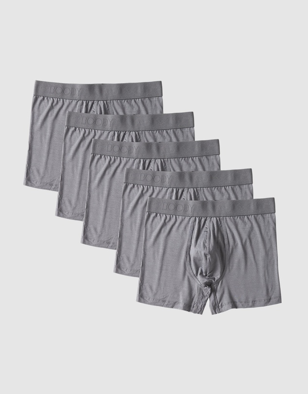 Boody - 5-Pack Mens Everyday Boxer Ash