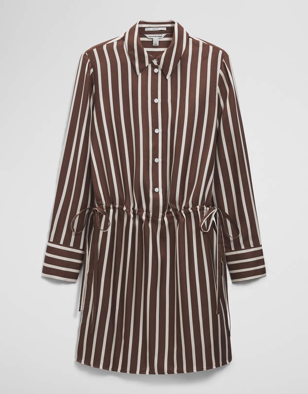 Country Road - Stripe Gather Mini Dress
