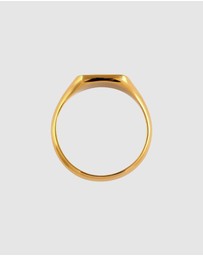 Kuzzoi - ICONIC EXCLUSIVE - Chunky Band Ring in Gold-Plated 925 Sterling Silver