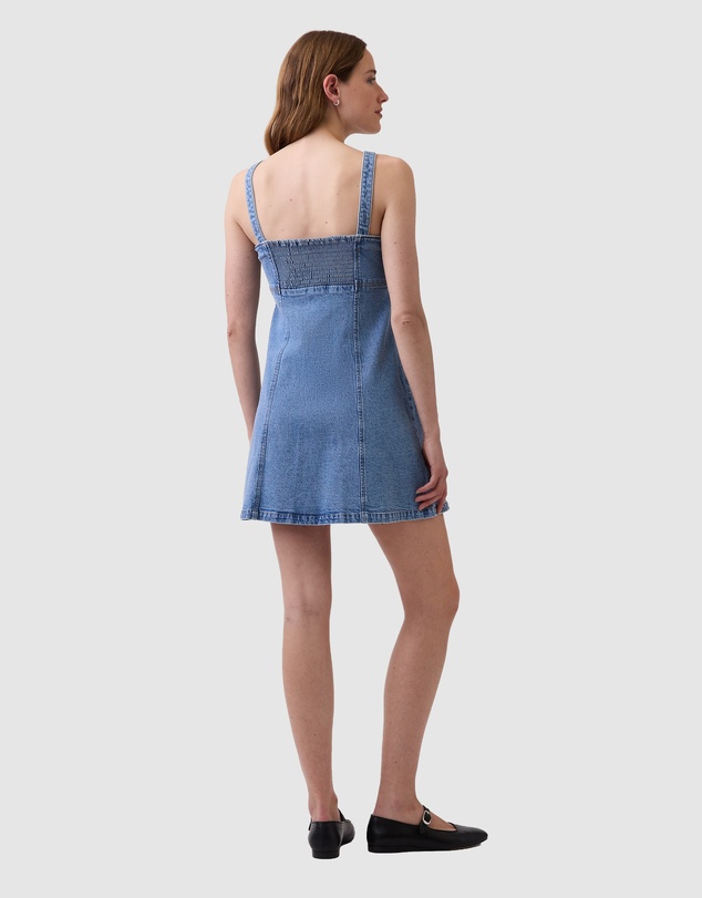 GAP - Sleeveless Paneled Denim Mini Dress
