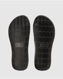 Tolu Australia - Black Thongs With Arch Support