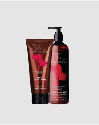Silk Oil of Morocco - Argan Cleanse & Hydrate - Moroccan Rose - Value Pack