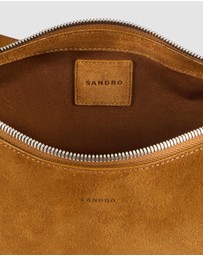 Sandro - Small Hobo Suede Messenger