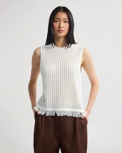 Oxford - Lily Knitted Fringe Tank