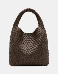 Rylan - Alt-Leather Woven Small Tote Bag