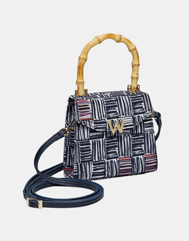 Wolf - Wolf Evie Collection Small Bag with Electic Weave Print