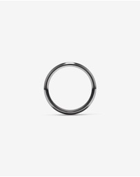 Michael Hill - 8mm Brushed Dome Wedding Band in Tantalum and 10kt White Gold