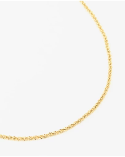 Lovisa - Waterproof Gold Plated Stainless Steel Twisted Short Chain Necklace