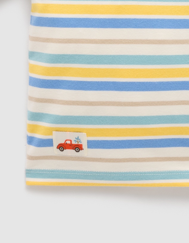 Purebaby - Vintage Striped Relaxed Tee-Kids-Babies