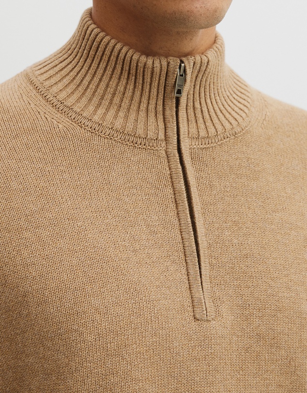 Country Road - Australian Good Earth Cotton Half Zip Knit