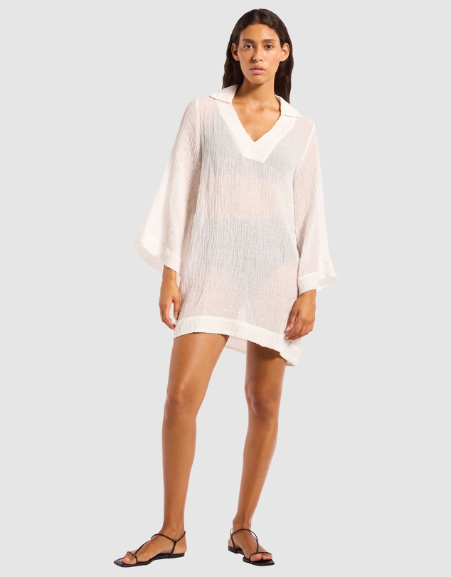 JETS - Wave Gauze Sheer Mini Cover Up