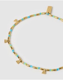 Arms Of Eve - Natalia Gold Anklet - Ocean