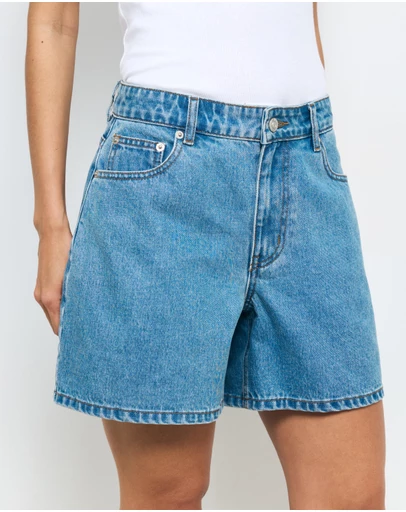 AERE - Rosa Mid Length Denim Shorts