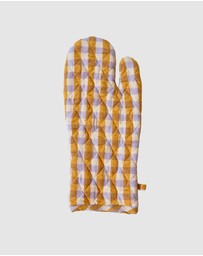 Mosey Me - Mango Seersucker Oven Mitt