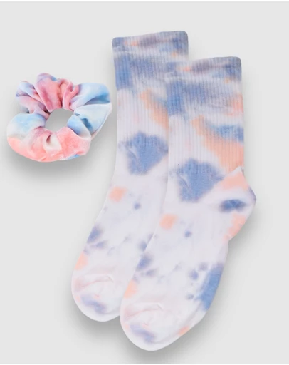 High Heel Jungle - Tie Dye Scunchie and Sock Set