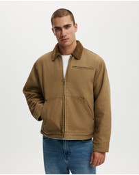 Cotton On - Cropped Canvas Harrington