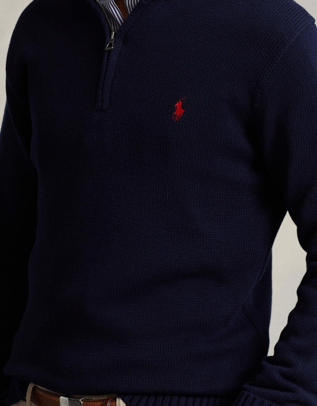 Polo Ralph Lauren - Cotton Quarter-Zip Sweater